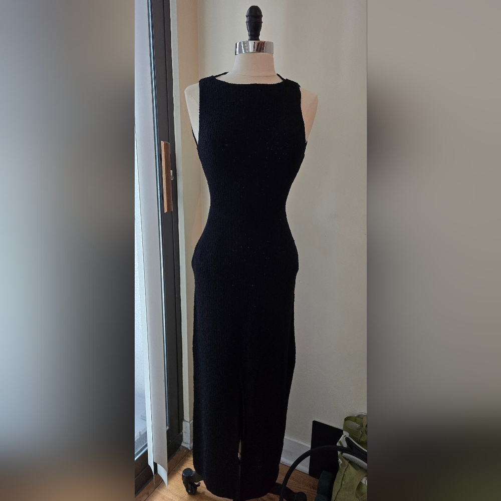 Free People Long Black Cover Up Beach Dress XS